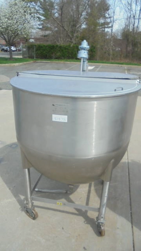 500 Gallon Lee Hemispherical Portable Kettle, 316 Stainless