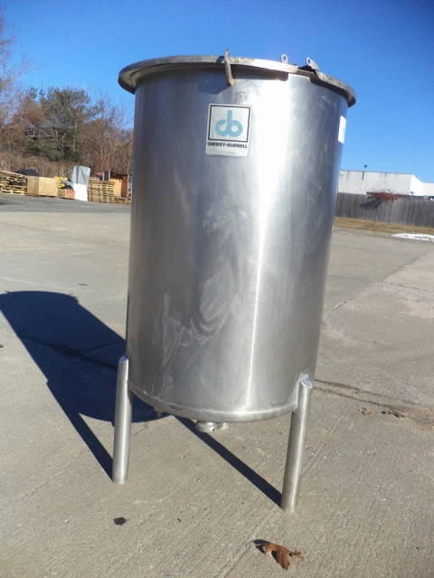 60 Gallon Cherry Burrell Stainless Steel Vertical Tank With Lid