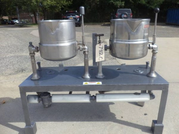 5 Gallon Groen Stainless Steel Jacketed Tilt Kettles (2)