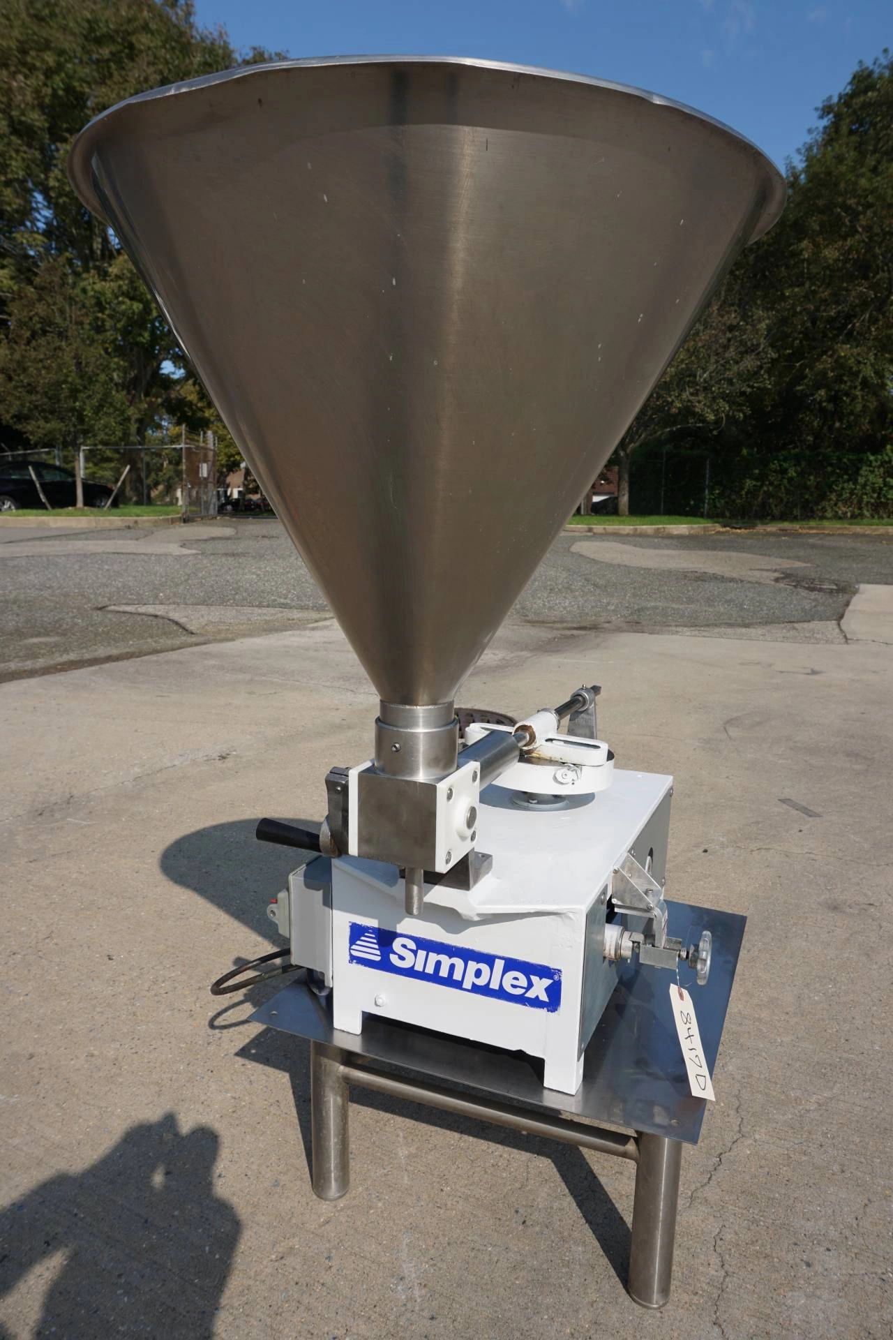 Simplex Single Piston Tabletop Filler, Single Phase Electrics