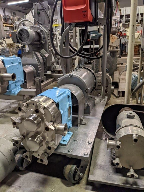 Waukesha/Cherry Burrell 030 U1 Positive Displacement Pump, 5HP Variable Speed Drive