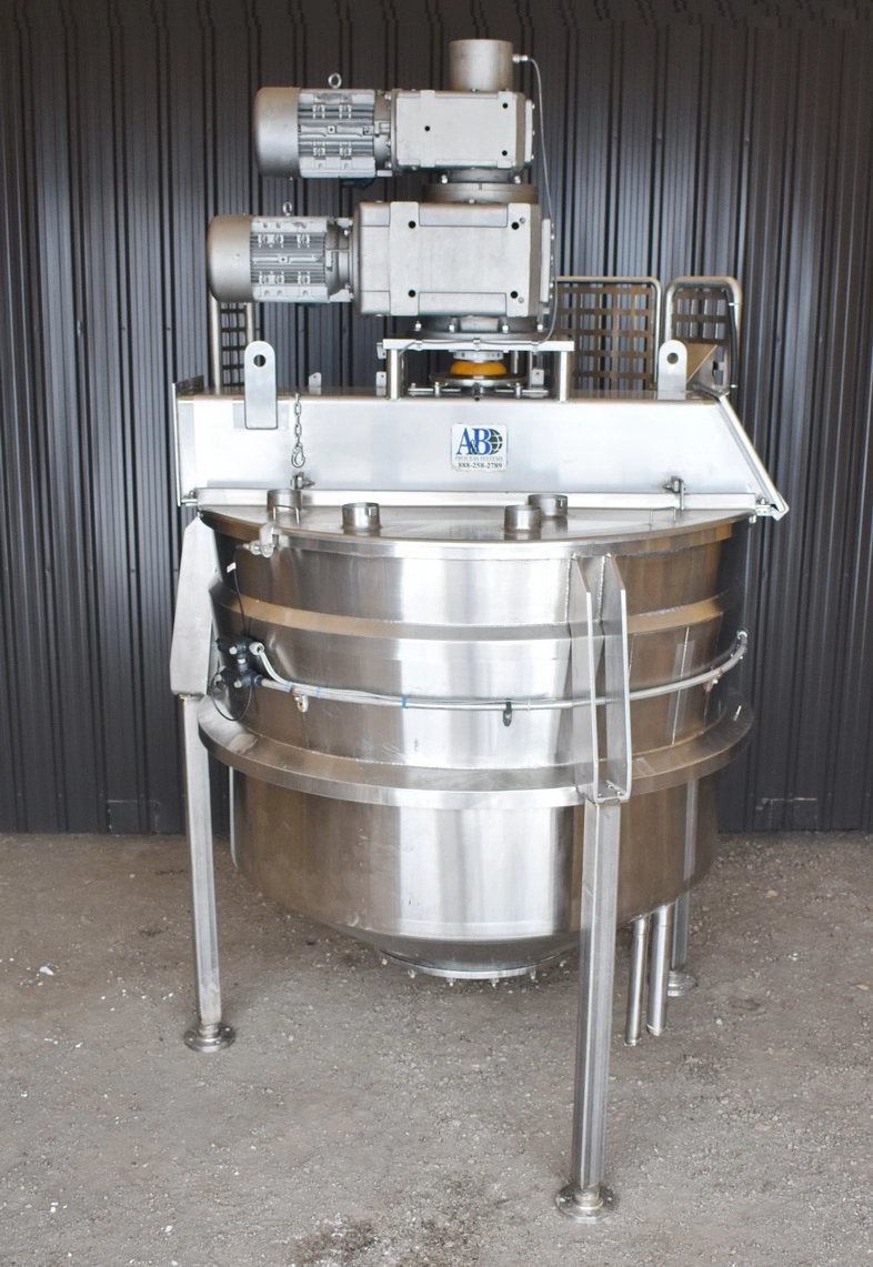 750 Gallon A &amp; B Process Stainless Double Motion Mix Kettle, 150 PSI Jacket