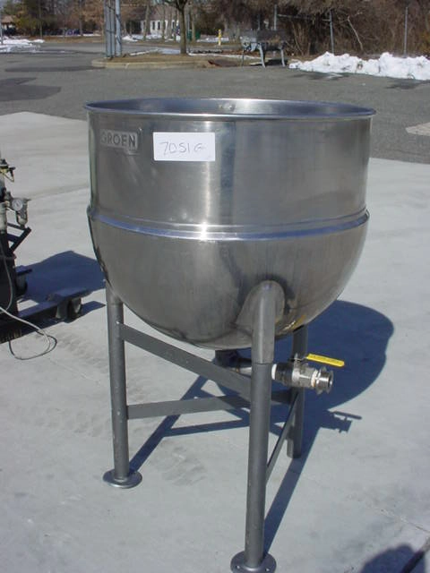 60 Gal. Groen Stainless Jacketed Kettle, 45 Psi