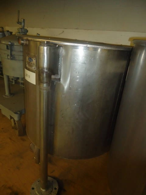 65 Gal. B&amp;g 316 Stainless Steel Jacketed Vertical Mix Tanks