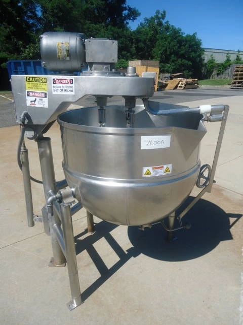 80 Gallon Groen Twin Action Jacketed Mix Kettle, Tilting