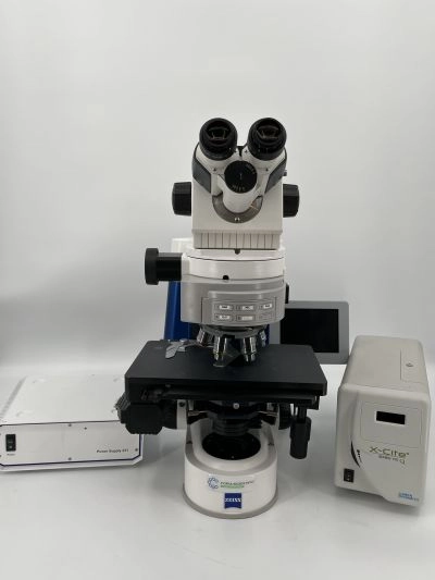 Zeiss Axio Imager M1 Upright Fluorescence Motorized Trinocular Microscope