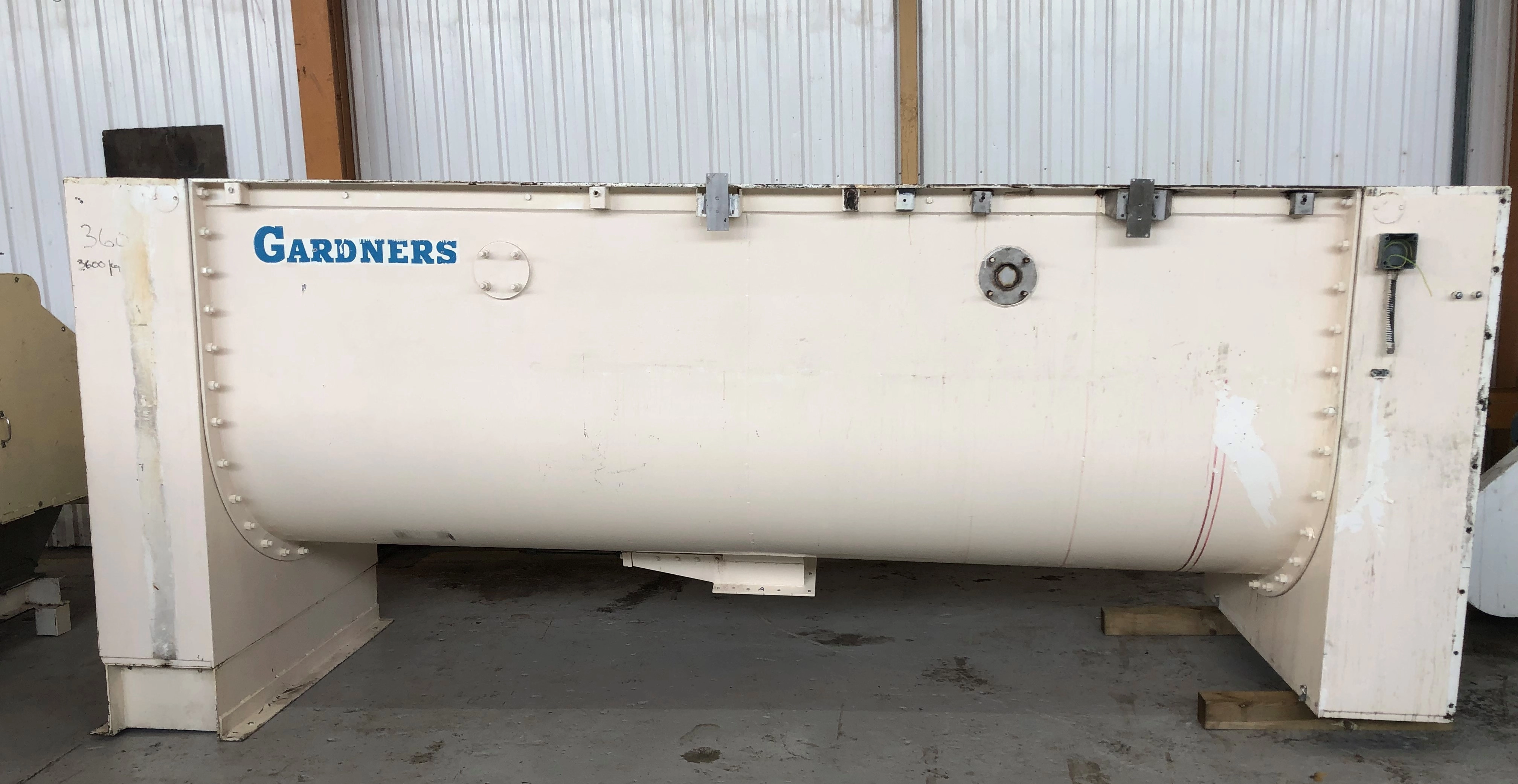 4,268 Litre Gardner Type M Stainless Steel Ribbon Blender