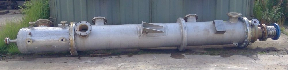 20.0 Sq. M. Mcmillan Stainless Steel Horizontal Shell and Tube Heat Exchanger