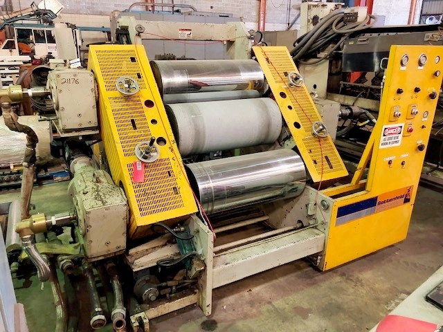 36&quot; Wide Battenfeld-Gloucester 3-Roll Inclined Sheet Stack