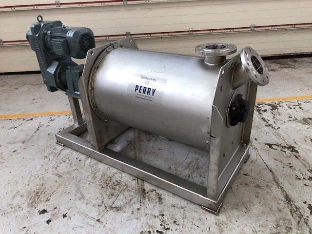 200 Litre Herbst Model HRZ-H 200 Stainless Steel Horizontal T-arm Mixer, Used Refurbished