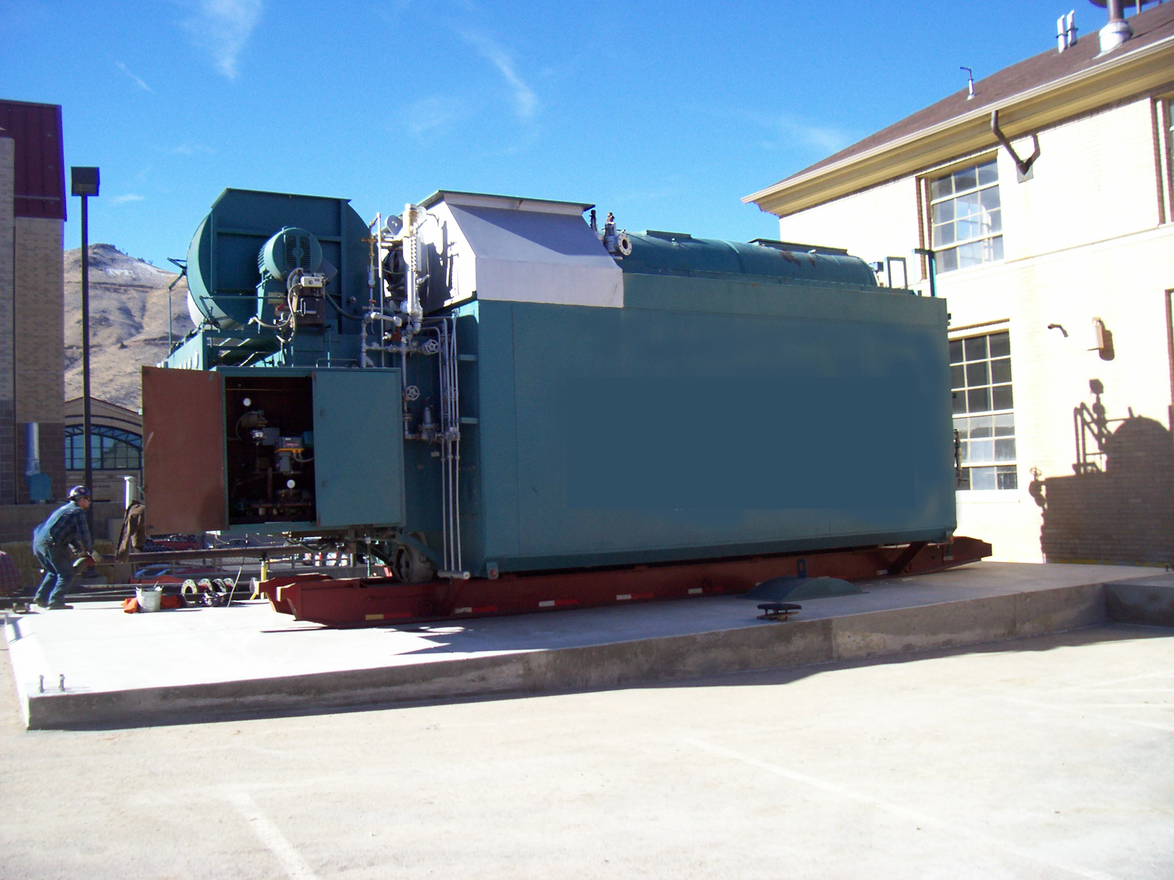 70,000 #/Hour 300 PSI Nebraska Package Watertube Boiler
