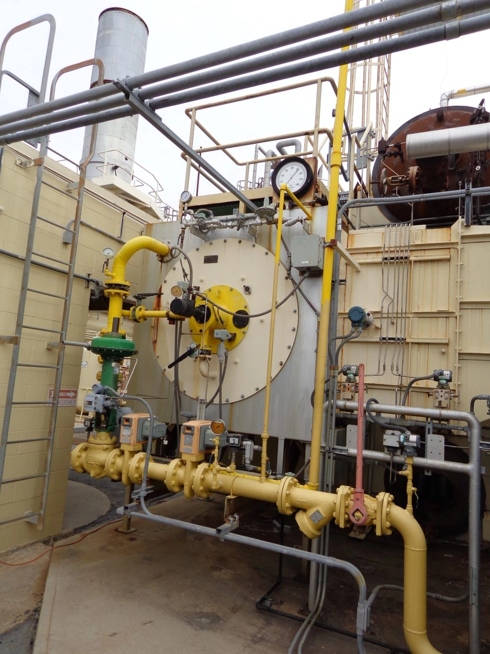 12,000 #/Hour 250 PSI Nebraska D Type Watertube Package Boiler