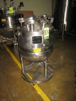 30 Gallon Stainless Steel Jacketed Mix Kettle, 40 psi Jacket