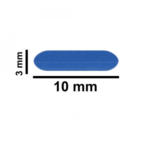 Bel-Art Spinbar Teflon Micro (Flea) Magnetic Stirring Bar; 10 X 3MM, Blue