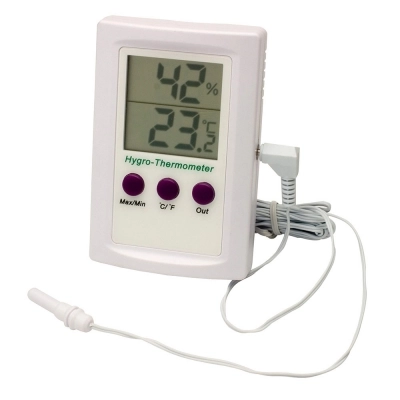 Durac Dual Zone Electronic Thermometer-Hygrometer; 0/50C And -50/70C Ranges