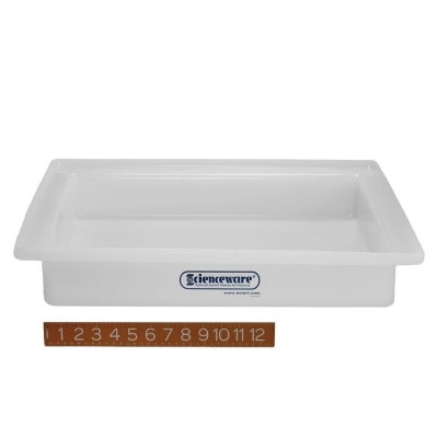 Bel-Art General Purpose Polyethylene Tray Without Faucet; 16 X 20 X 3 IN