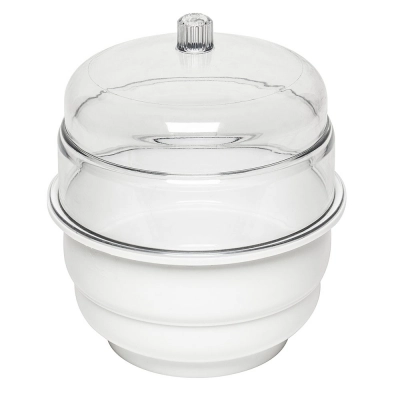 Bel-Art "Space Saver" Polycarbonate/Polypropylene Desiccator; .31 Cu Ft 42032-0000