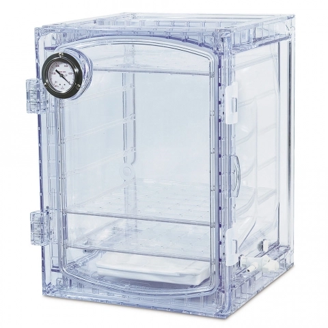 Bel-Art Lab Companion Cabinet Vacuum Desiccator, 45L Clear 42400-4031