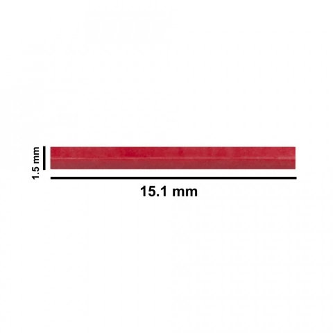 Bel-Art Spinbar Teflon Micro (Flea) Magnetic Stirring Bar; 15.1 X 1.5MM, Red