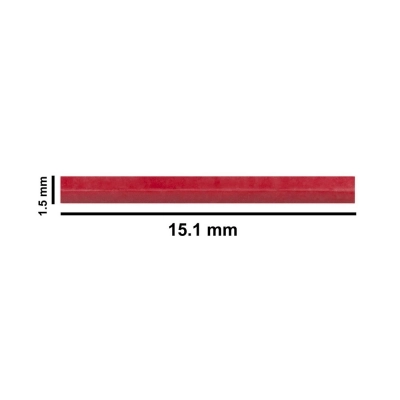 Bel-Art Spinbar Teflon Micro (Flea) Magnetic Stirring Bar; 15.1 X 1.5MM, Red