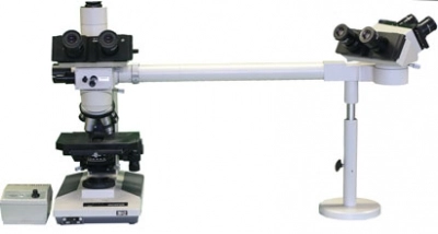 Olympus BHTU Trinoclar Microscope with 3 Head Viewing Setup