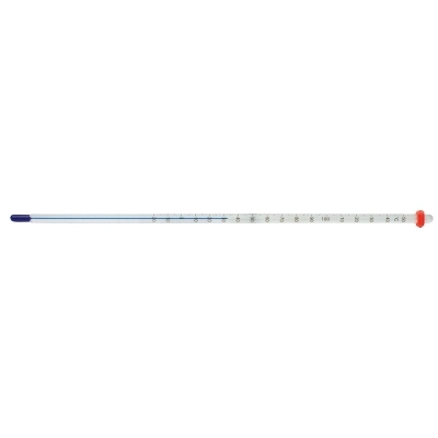 Durac Plus Calibrated Liquid-In-Glass Thermometer;-1 To 101C, Total Immersion