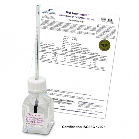 H-B DURAC Plus Incubator Verification Thermometer, 10 to 45C