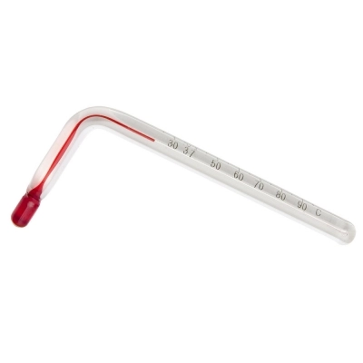 Durac Liquid-In-Glass Angled Thermometer;25 To 95C