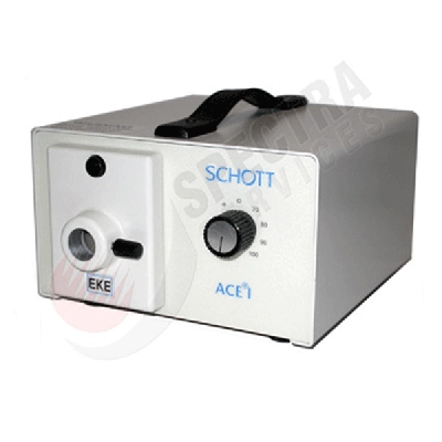 Schott ACE 150 WATT COLD LIGHT FIBER OPTIC ILLUMINATOR A20500