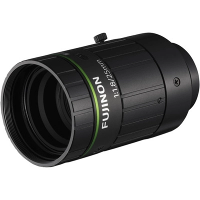 FUJINON C-Mount Lens, 25mm, 12 Megapixel 2.1&mu;m Pixel Pitch, F1.8~F22 Iris # HF2518-12M