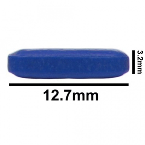 Bel-Art Spinbar Teflon Octagon Magnetic Stirring Bar; 12.7 X 3.2MM, Blue
