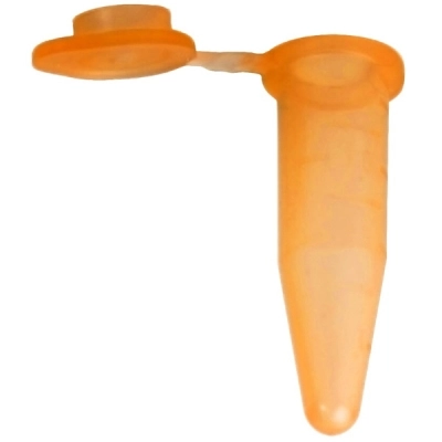 Bio Plas 1.5mL Flat Top Microcentrifuge Tube, Orange (Pack of 500) Model # 4306