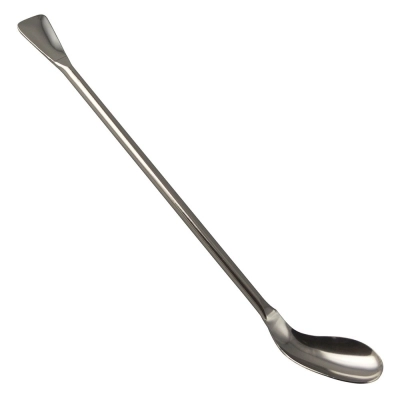 Bel-Art Ellipso-Spoon And Spatula Sampler; 25cm Length, 10mL, Stainless Steel