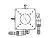 B27-100DR Manual XY Axis Crossed Roller Thru-Hole 100x100mm Platform 6.5mm Travel Micrometer Stage