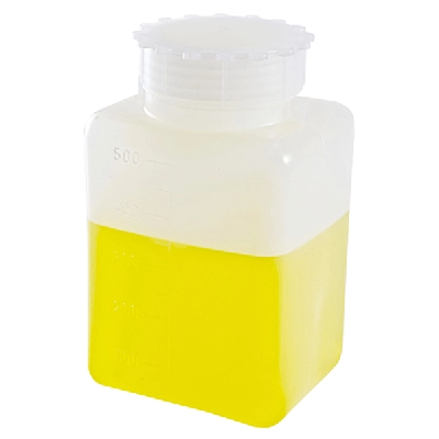 Kartell 500mL HDPE Graduated Rectangular Bottle 226295-0500 (CS/36)