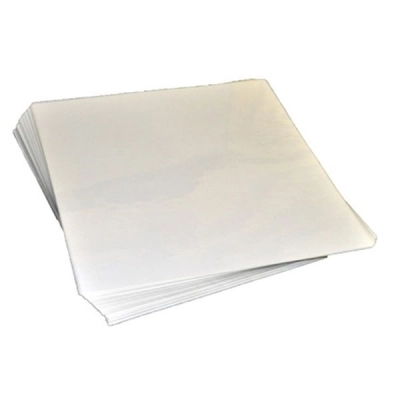 Carver 4162 Mylar Sheets 8" x 8" x .004" For 6" x 6" molds (Max temp 270 F) Qty 100
