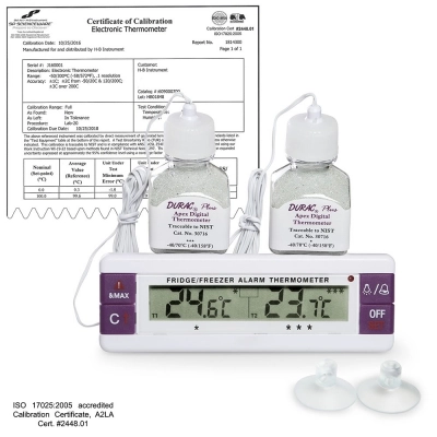 Frio Temp Calibrated Dual Zone Electronic Verification Thermometer;-40/70C