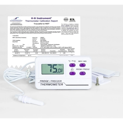 H-B Durac Calibrated Electronic Thermometer With Waterproof Sensor; -50/70C (-58/158F), 39 X 15MM