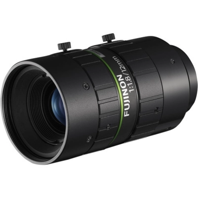 FUJINON C-Mount Lens, 12mm, 12 Megapixel 2.1&mu;m Pixel Pitch, F1.8~F22 Iris # HF1218-12M