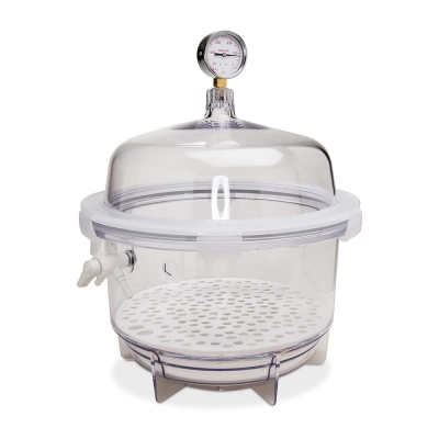 Bel-Art Lab Companion Round Vacuum Desiccator,20L, Clear 42400-2221