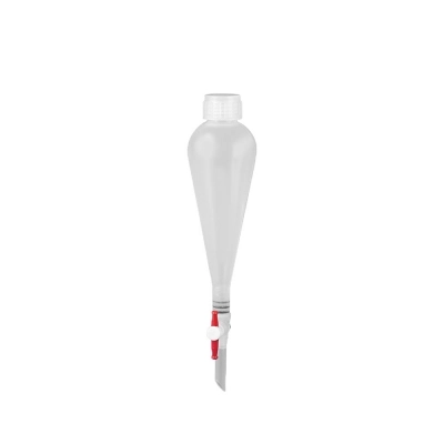 Bel-Art Polypropylene 500ML Squibb Pear-Shaped Separatory Funnel 14812-0000