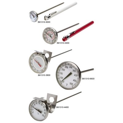 Durac Bi-Metallic Thermometer;50 To 500F, 44MM Dial