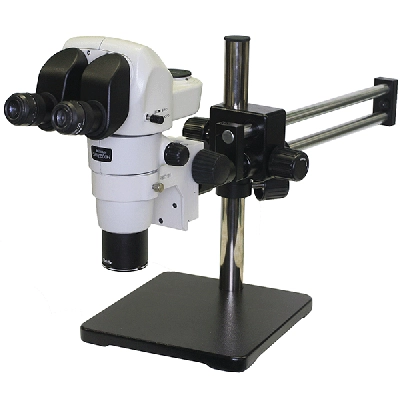 Nikon SMZ800N Trinocular Stereo Microscope on Dual Arm Boom Stand