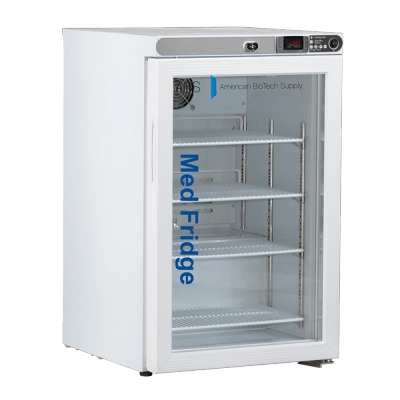 ABS 2.5 Cu. Ft. Capacity Premier Pharmacy/Vaccine Undercounter Glass Door Refrigerator Freestanding