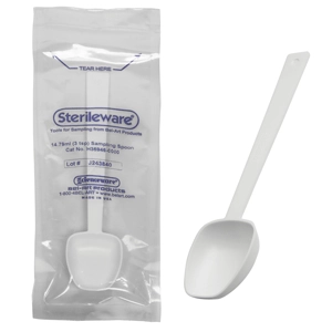 Bel_Art Long Handle Sterile Sampling Spoon; 14.79mL, Individually Wrapped (Pack of 200)