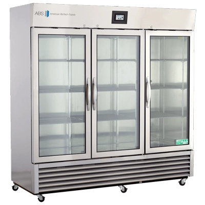 ABS 72 Cu Ft TempLog Premier Stainless Steel Refrigerator with Glass Doors ABT-HCPP-72G-TS