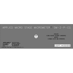 0.08 inch / 2mm X-Axis Linear Stage Micrometer (SM-2)