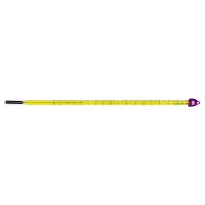 Double-Safe PFA Coated,Liquid-In-Glass Thermometer;-10/260C,76MM Immersion