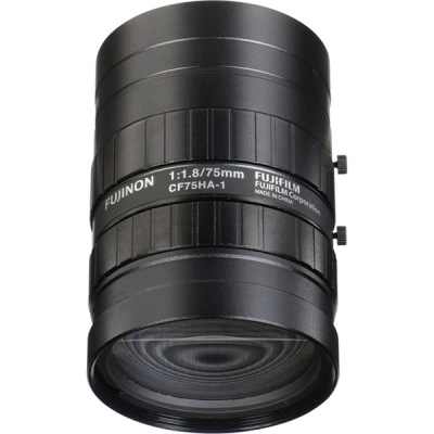 FUJINON C-Mount Lens, 75mm, 1.5 Megapixel, F1.8~F22 Iris Range, Model # CF75HA-1