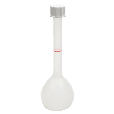 Kartell 100mL PP Volumetric Flask with Screw Cap 241514-0100 (CS/5)